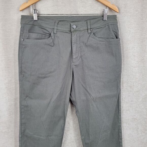 Lululemon ABC Pant Slim Washed Grey Sage Style M5669S - Picture 3 of 13